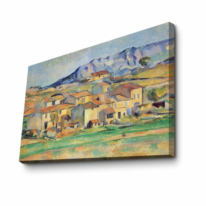 Wallity Hamlet at Payennet de Paul Cézanne en lienzo de ante, 70 x 100 cm